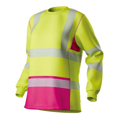 HI-VIS camisetas L/S de malla para mujer