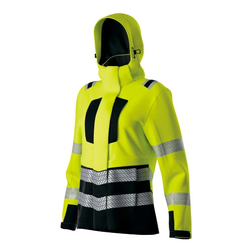 Chaqueta impermeable de HI-VIS para mujer 2 IN1 Performance