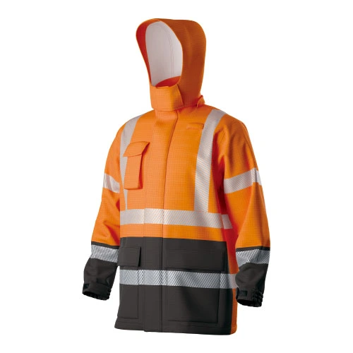 Chaqueta HI-VIS resistente a la llama de dos tonos a prueba de agua