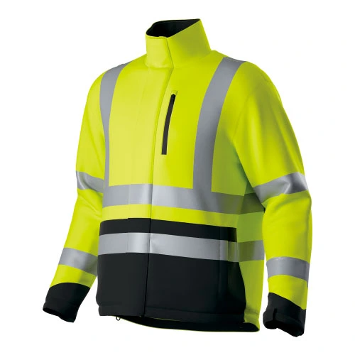 Chaqueta HI-VIS de dos tonos elástica y resistente al agua