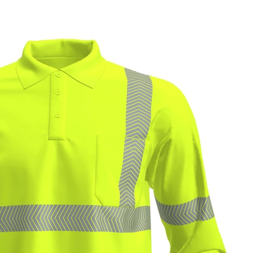 ul 201reflective tape pattern for flame resistant work clothing