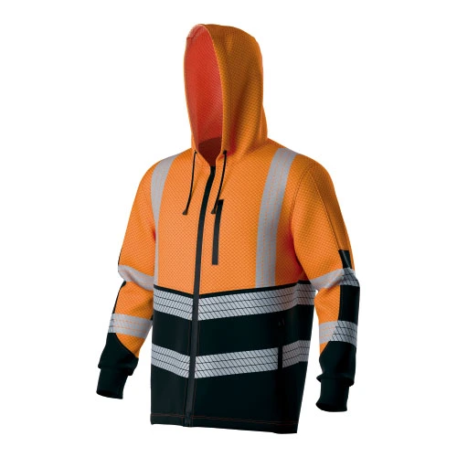HI-VIS con capucha Premium elásticas