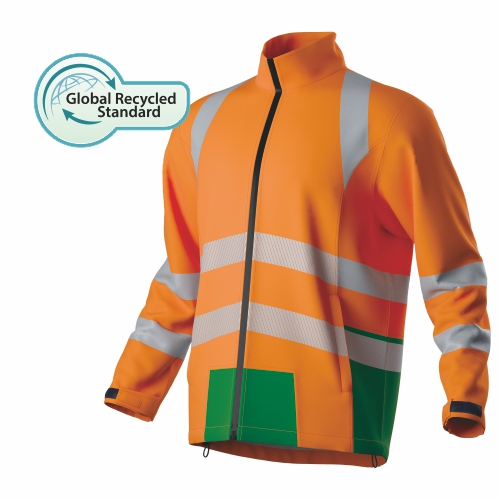 HI-VIS Softshell de alto rendimiento reciclado