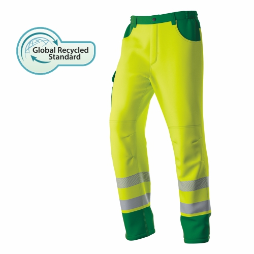 HI-VIS de lluvia de dos tonos de poliéster reciclado impermeable